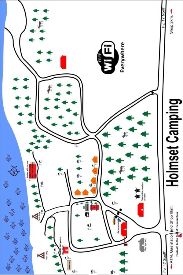 Holmset Camping And Fishing Namdalseid Buitenkant foto